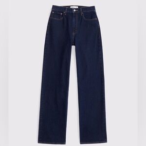 Abercrombie High Rise 90s Relaxed Jeans – Dark Rinse